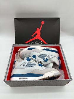 Nike Air Jordan 4 Retro Military Blue FV5029-141 Men’s Size 9 With Original Box