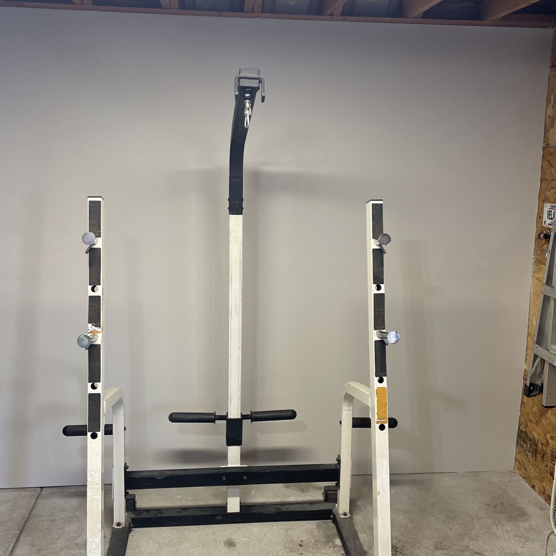 Squat/bench Rack With Lat Pull Down 