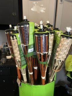 BRAND NEW Bamboo Tiki Torches