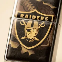 Vintage Raiders Logo Pocket Lighter, Japan