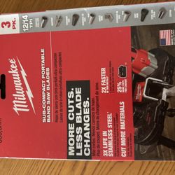 27” Sub Compact Milwaukee Bandsaw Blades (5 Boxes)