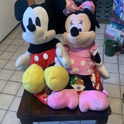 Medium Size Mickey And Minnie Mouse  