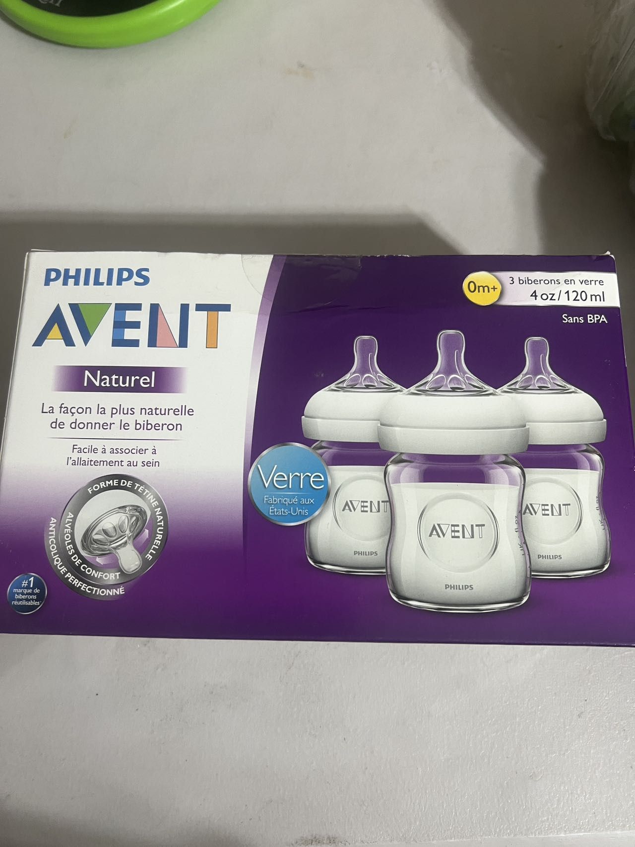 Philips AVENT Natural Polypropylene Bottle, Clear, 