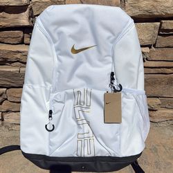 New Nike varsity elite backpack white gym basketball school 32L