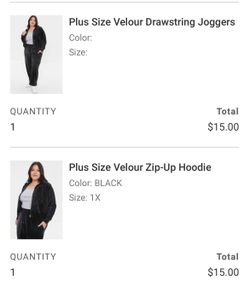 Black Velour Set from Forever 21