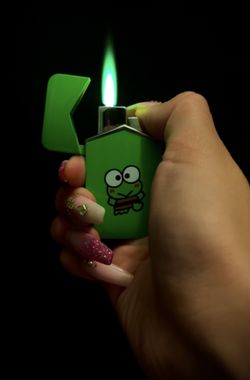 Keroppi Green Flame Lighter 