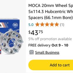 MOCA 20mm 5x114.3 Hubcentric Wheel Spacers