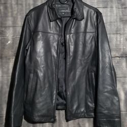 Banana Republic Leather Jacket Mens Size Small 