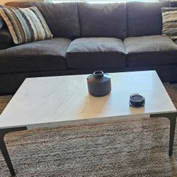 Modern And Elegant Coffee Table with Brass Metal Legs
