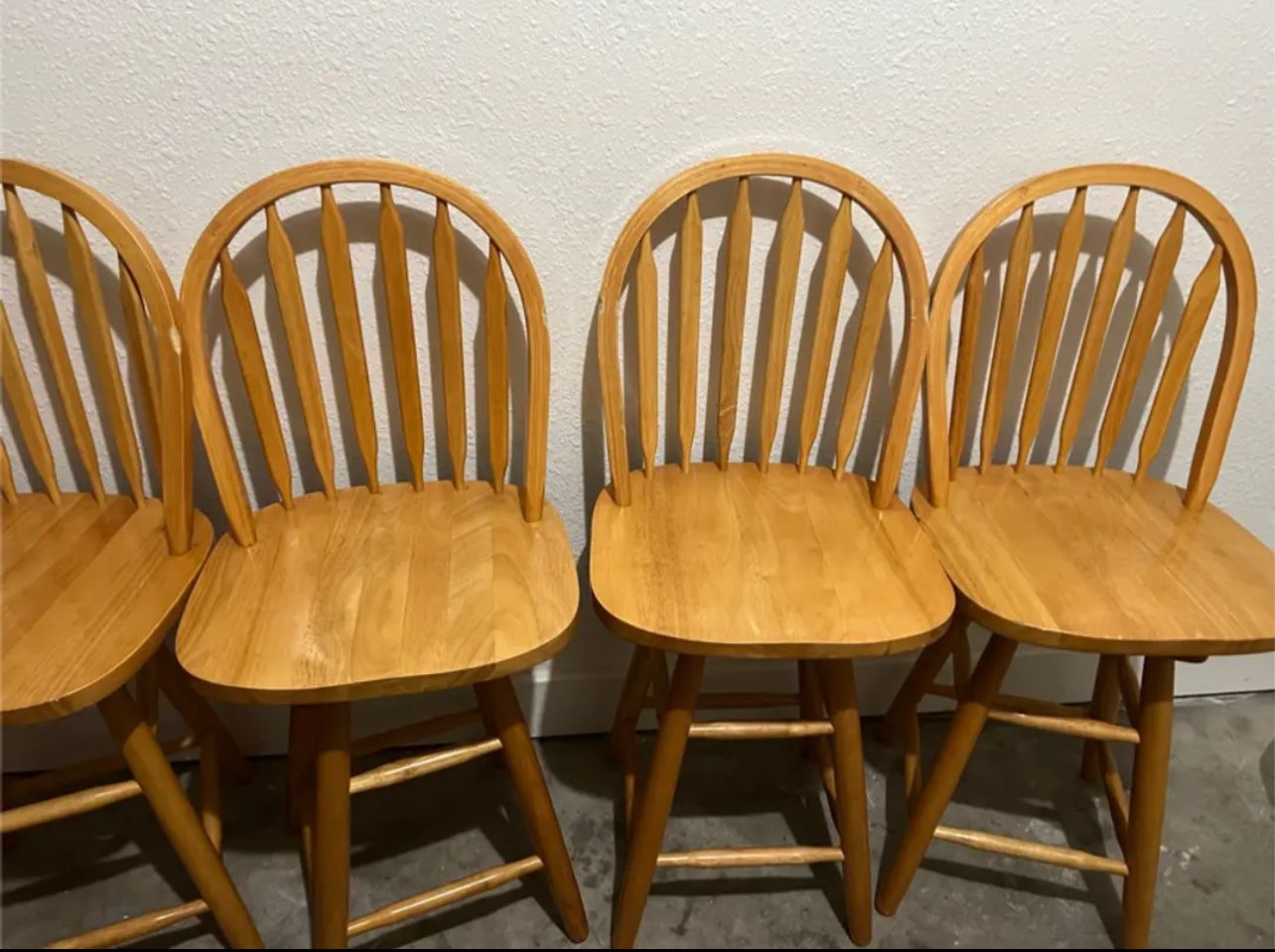 4 Spinning Barstool Chairs