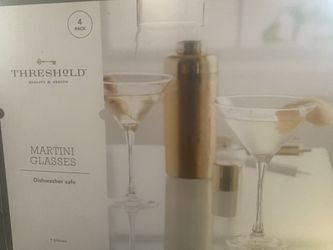 Martini Glasses three Glasses 