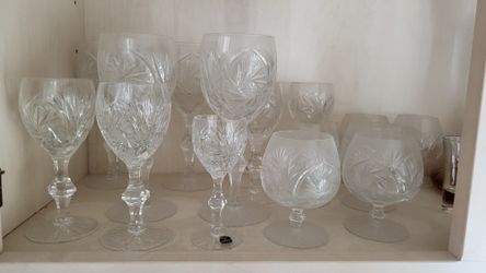 Vintage Crystal Glasses -set