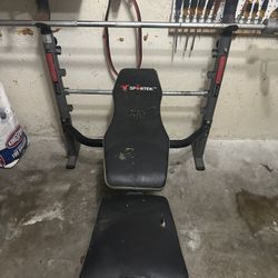 Weight Bench With Bar And Weights