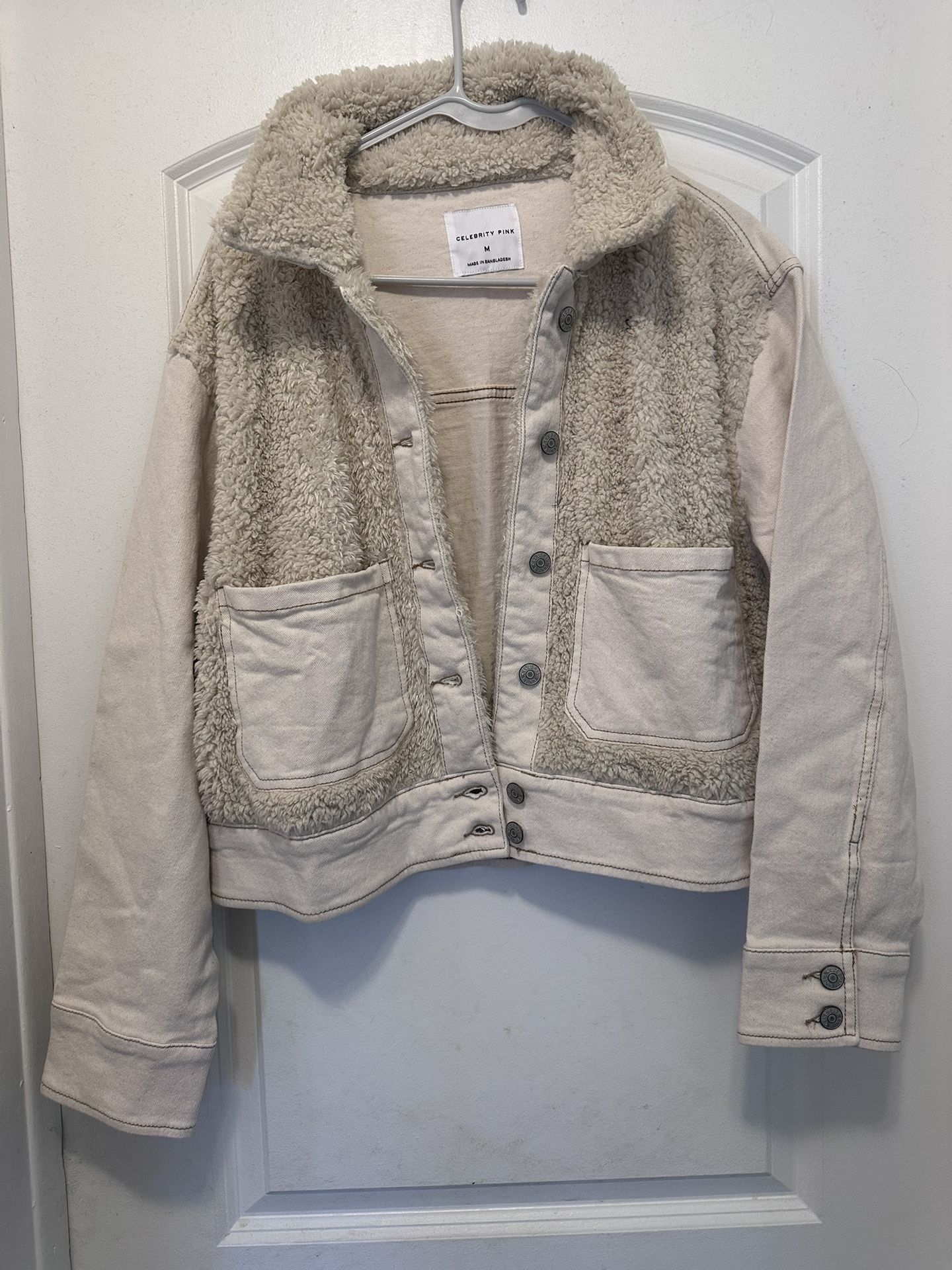 Celebrity Pink Faux Fur Regular Size M,for Women