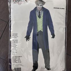 New Joker Costume Size S 