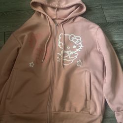 Hello Kitty Hoodie/zip Up Sweater