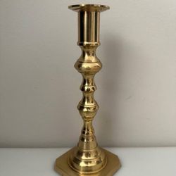 Vintage Brass Candlestick Candle Holder Made In Japan