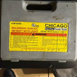 Soldering Gun Kit 180w Chicago Brand 
