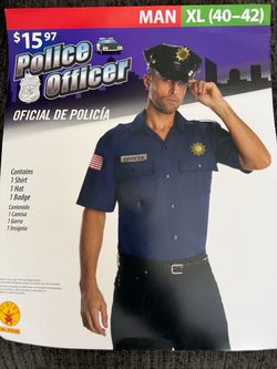 Men’s Cop Halloween costume size XL (40-42)