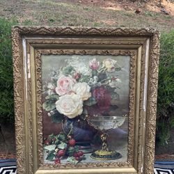 “Cupid’s Goblet” by Jean Baptiste Robie (Signed Framed Litho) REDUCED to JUST $49!
