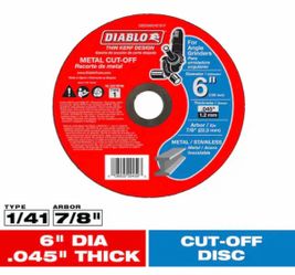 DIABLO 6 in. x 0.045 in. x 7/8 in. Thin Kerf Metal Cut-Off Disc