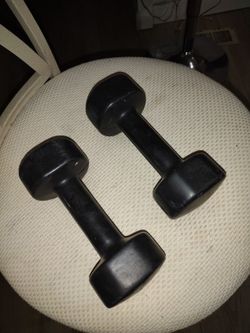 Vintage York Dumbbell Weights Pair 8 Lbs 