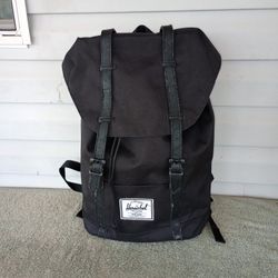 Herschel Supply Co Little America Black Retreat Backpack LapTop Bag Travel Hike