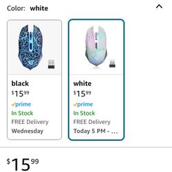 Noiseless RGB Gaming mouses
