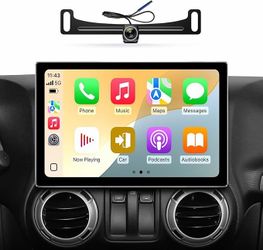 Car Radio Stereo Jeep Wrangler JK 2007-2018, Dodge Ram 2009-2012, Wireless CarPlay Android Auto, 11.5 Inch Touch Screen Head Units, Backup Camera