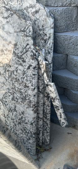6 pieces of granite and bar sink