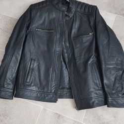 Leather Jacket Size L