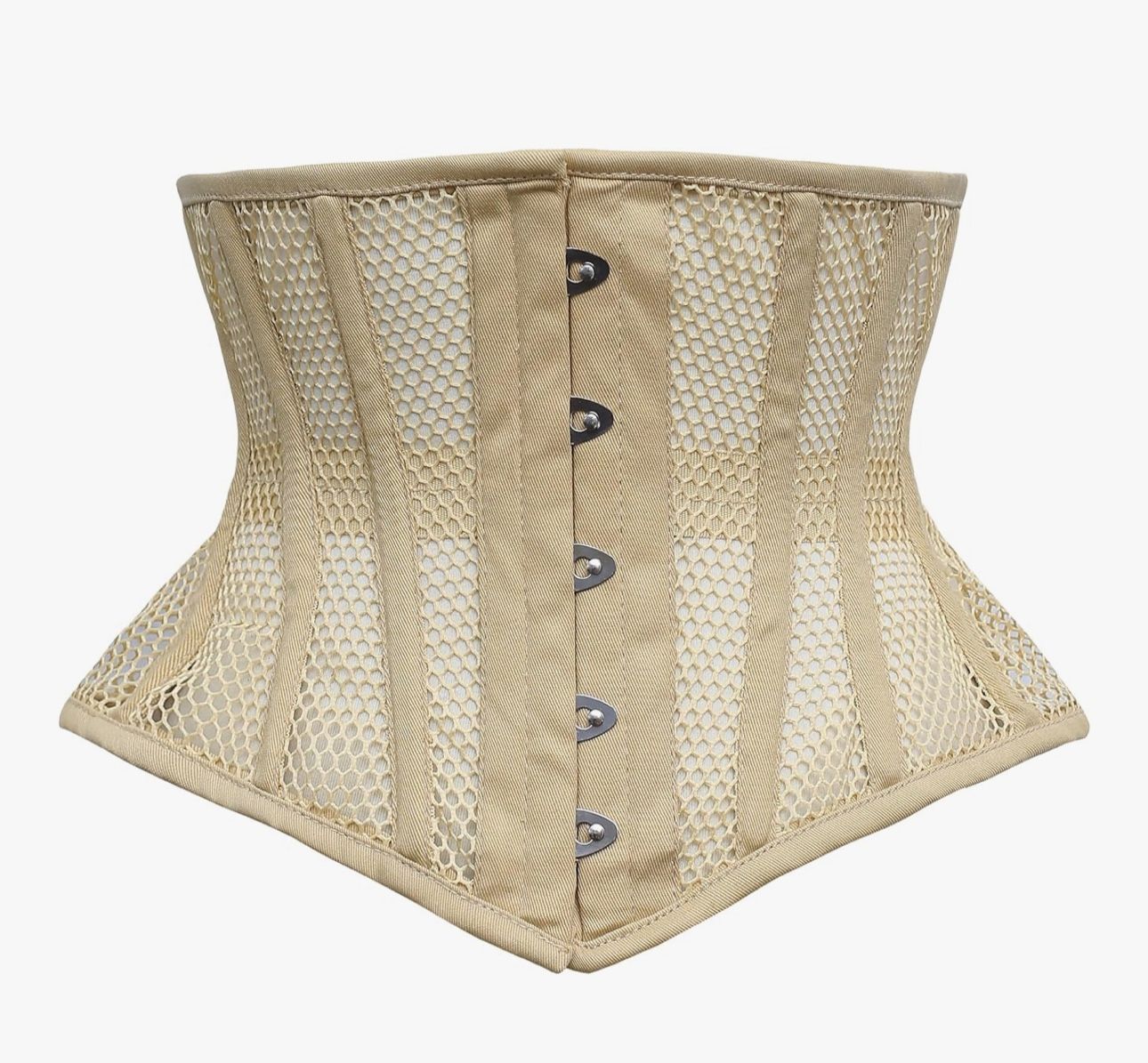 2XL Cincnher Women's Waspie Corset Underbust Waist Training Steel Boned Corset