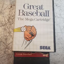 Great Baseball (Sega Master, 1987) No Manual Video Game