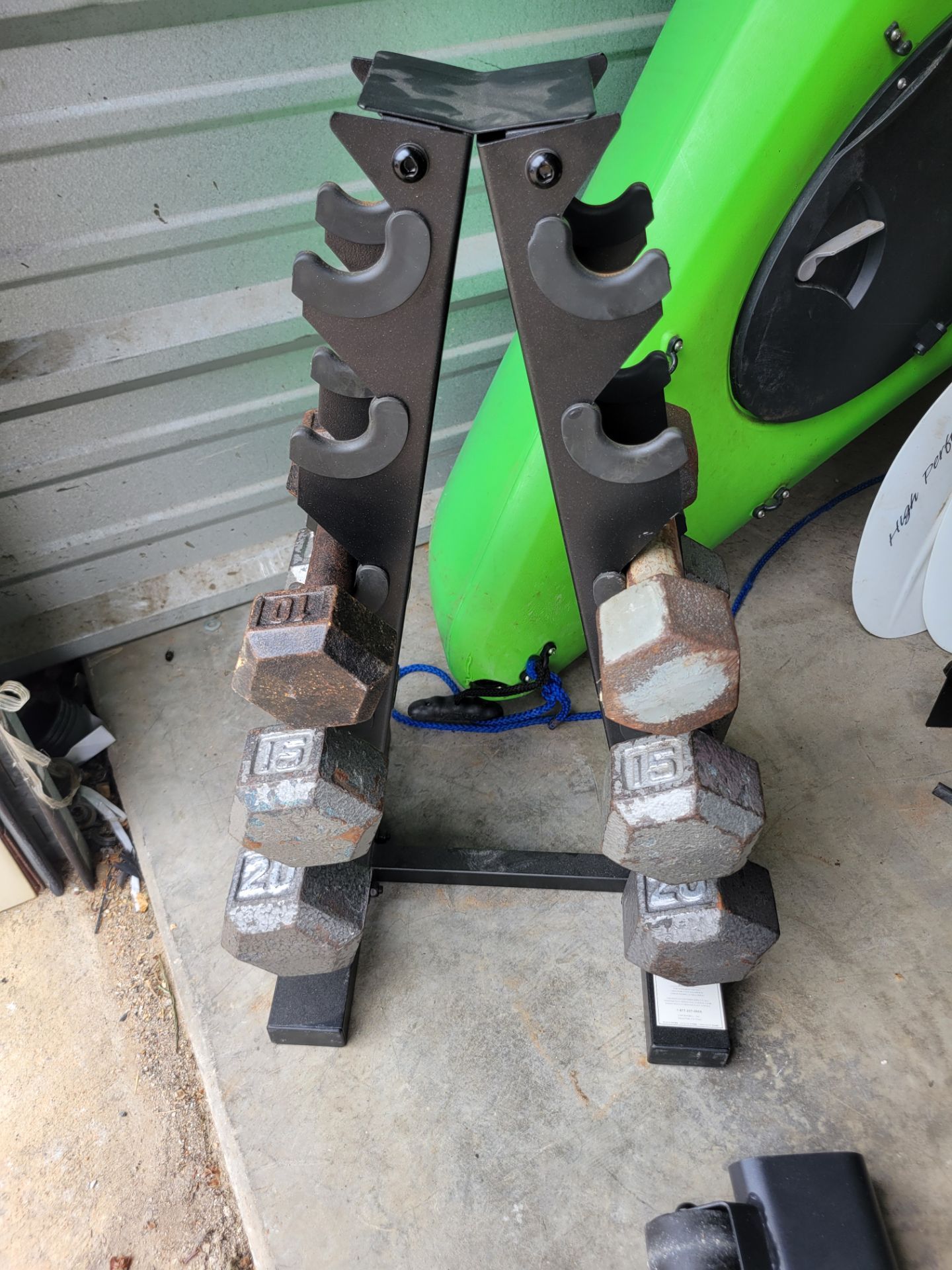 Dumbbells & stand