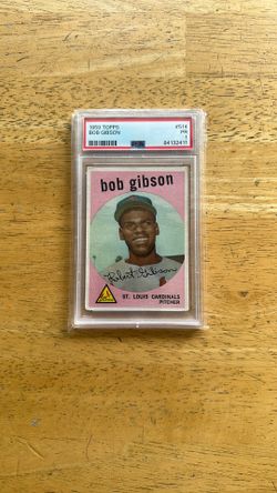 1959 Topps Baseball Card #514 Bob Gibson Rookie PSA 1  “Centered “!!