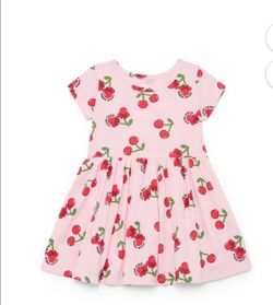Toddler girl Minnie mouse cherry dress 4t