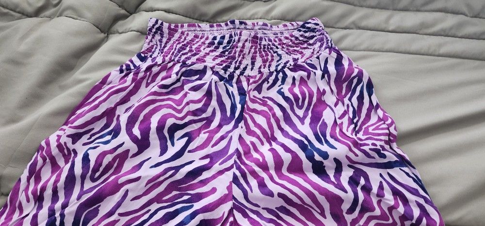 Purple Zebra Print Pants