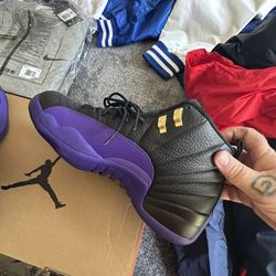 Jordan Retro 12 Black & Grape 