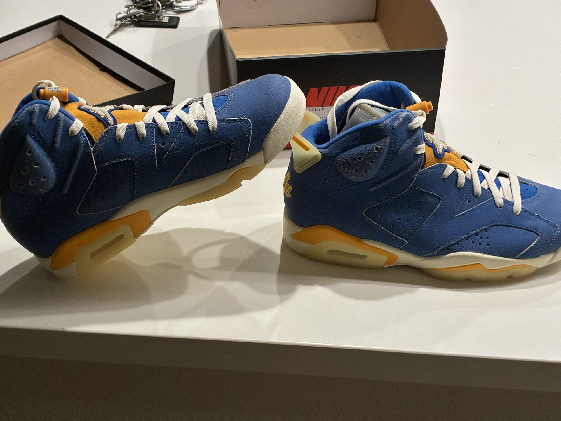 Air Jordan 6 UCLA PE Size 10.5 Player Exclusive Bruins Jordan’s