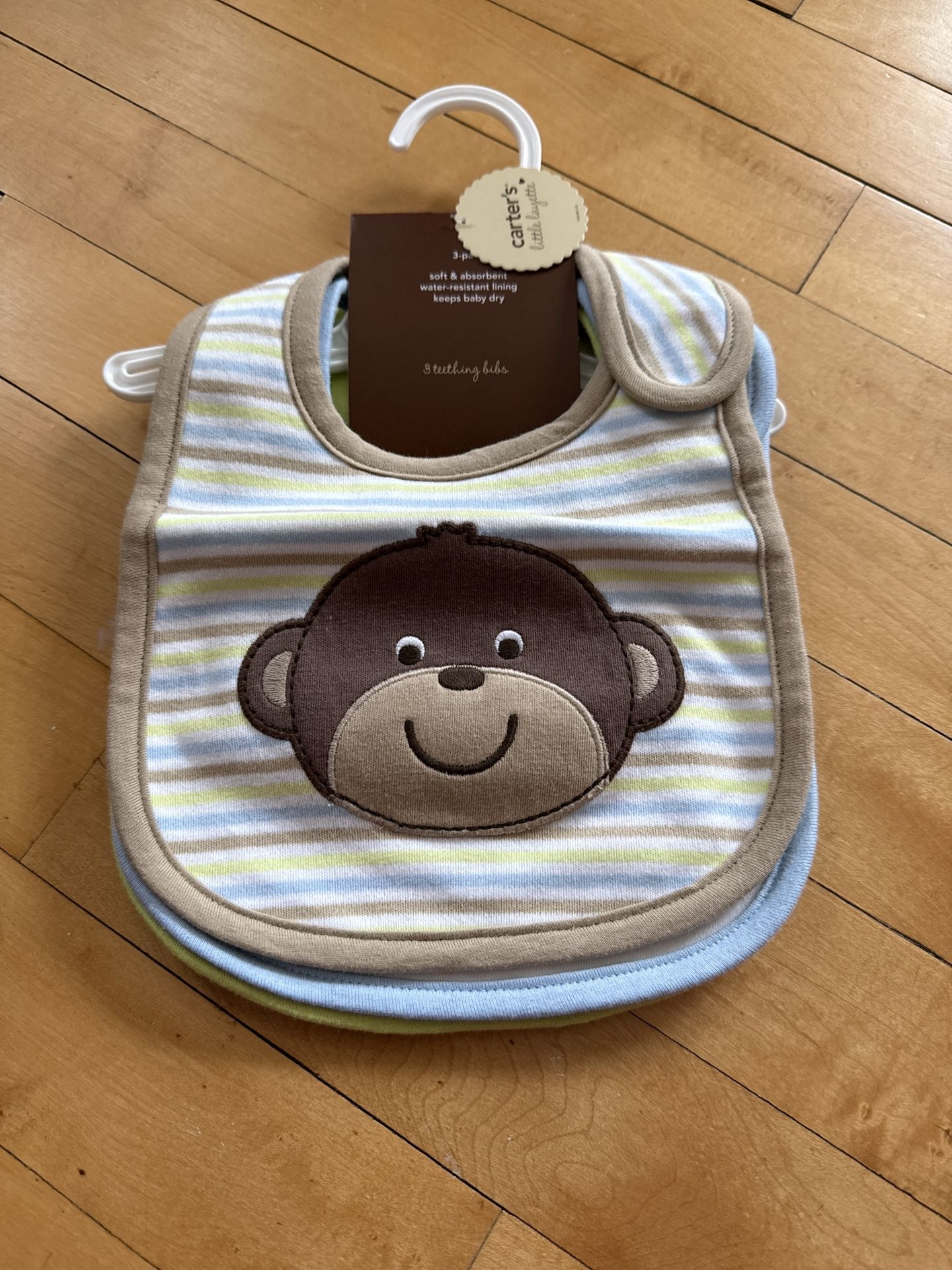 New - 3 Carter teething bibs