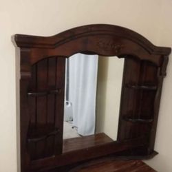 Dresser Mirror shelf wood