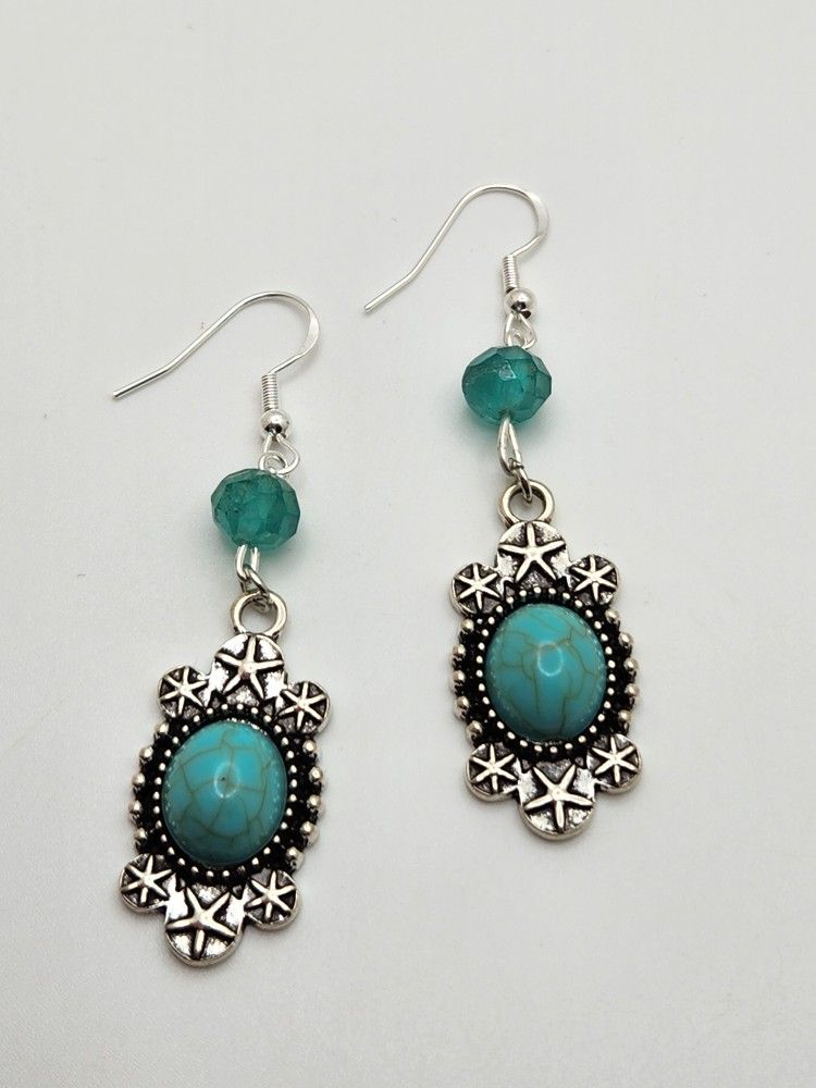 Silver and Turquoise Earrings