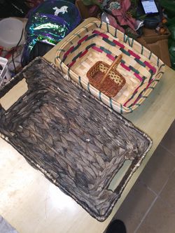 Wood baskets household decorative