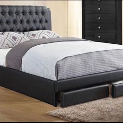 King Size Storage New Bed With Nice Mattress Sale. 