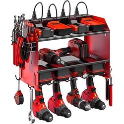 16.5” x 12.6” x 8.7” Modular Power Tool Organizer Wall Mount with Charging Station