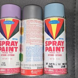 3 OG GROWCO SPRAYPAINT SPRAY CANS GRAFFITI Krylon MTN MONTANA