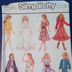Simplicity Craft Fashion Doll Wardrobe 