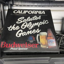 Budweiser 1984 Olympics sign