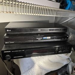 LG Blu-ray Disc Player, Kenwood Am/Fm Tuner 