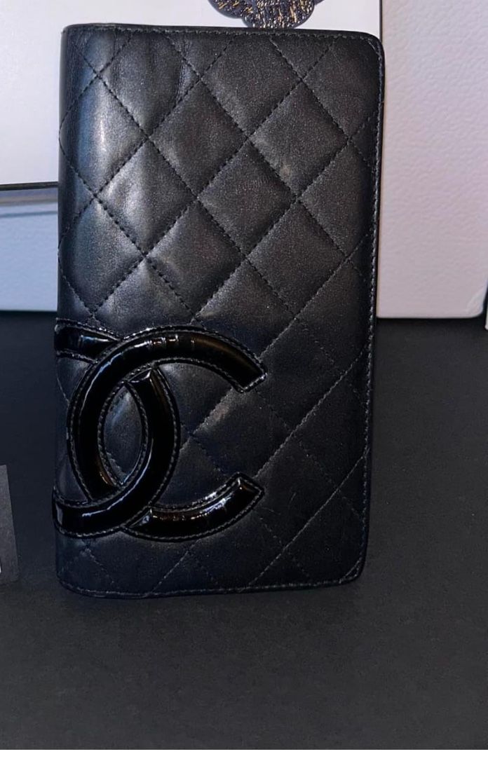 Authentic Chanel Cambon Lambskin Leather Wallet